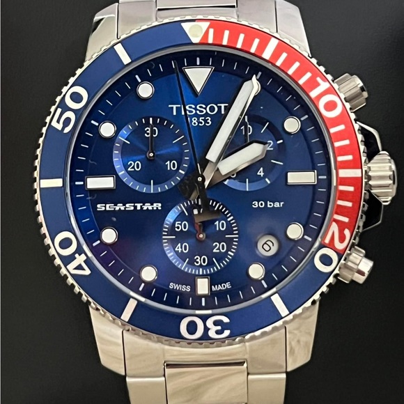 SOLD / Tissot Men’s Seastar 1000 Quartz Chronograph 
Sapphire Crystal
Swiss Made - Picture 2 of 12